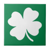 Kleeblatt St Patricks Day Irland Fliese (Vorderseite)