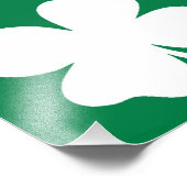 Kleeblatt St Patricks Day Irland Fotodruck (Ecke)