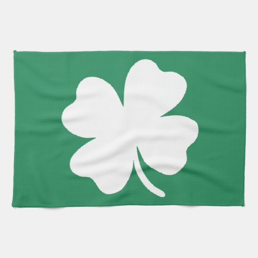 Kleeblatt St. Patricks Day Irland Handtuch (Horizontal)