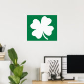 Kleeblatt St Patricks Day Irland Poster (Heimbüro)
