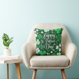 Kleeblatt St. Patrick's Day Kissen