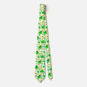 Kleeblatt St. Patrick's Day Krawatte (Vorderseite)