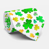 Kleeblatt St. Patrick's Day Krawatte (Gerollt)