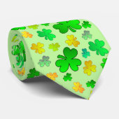 Kleeblatt St. Patrick's Day Krawatte (Gerollt)