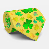 Kleeblatt St. Patrick's Day Krawatte (Gerollt)