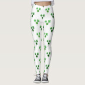 Kleeblatt St Patrick's Day Leggings (Vorderseite)