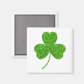 Kleeblatt St. Patrick's Day Magnet (Vorderseite/Rückseite)