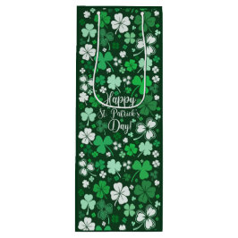 Kleeblatt St. Patrick's Day Medium Geschenktasche Geschenktüte Für Weinflaschen