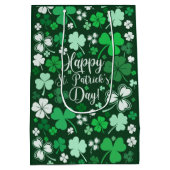 Kleeblatt St. Patrick's Day Mittlere Geschenktüte (Rückseite)
