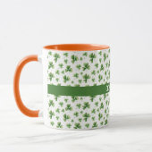 Kleeblatt St. Patrick's Day Nachname Tasse (Links)