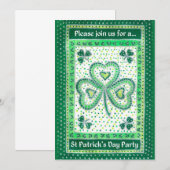 Kleeblatt St Patrick's Day Party Einladungen (Vorne/Hinten)