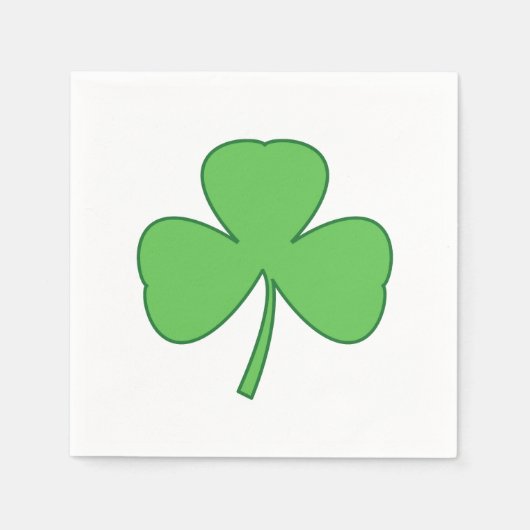 Kleeblatt St. Patrick's Day Party Napkins Serviette (Vorderseite)