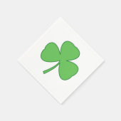 Kleeblatt St. Patrick's Day Party Napkins Serviette (Ecke)