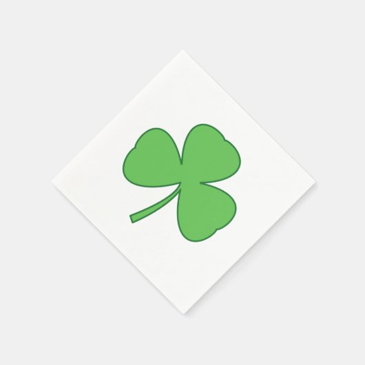 Kleeblatt St. Patrick's Day Party Napkins Serviette (Ecke)
