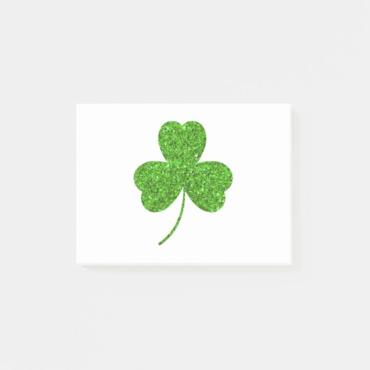 Kleeblatt St. Patrick's Day Post-it Klebezettel (Vorderseite)