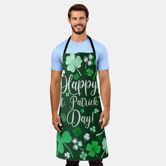 Kleeblatt St. Patrick's Day Schürze (Getragen)