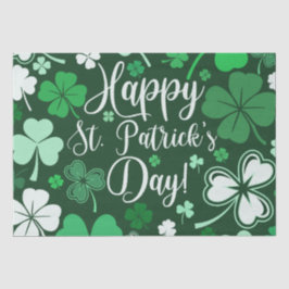 Kleeblatt St. Patrick's Day Seidenpapier