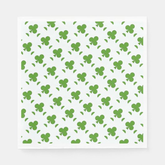 Kleeblatt St. Patrick's Day Serviette (Vorderseite)