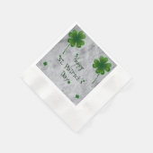 Kleeblatt St. Patrick's Day Serviette (Ecke)