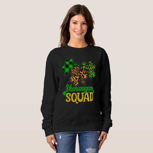 Kleeblatt St Patricks Day Shenanigans Squad Lucky  Sweatshirt (Vorne ganz)