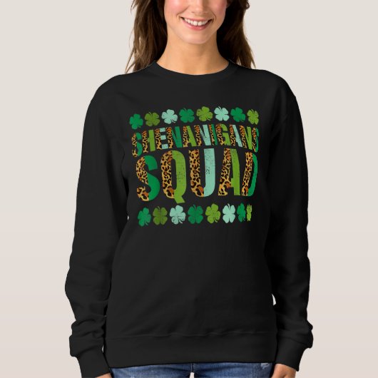 Kleeblatt St Patricks Day Shenanigans Squad Lucky Sweatshirt (Vorderseite)
