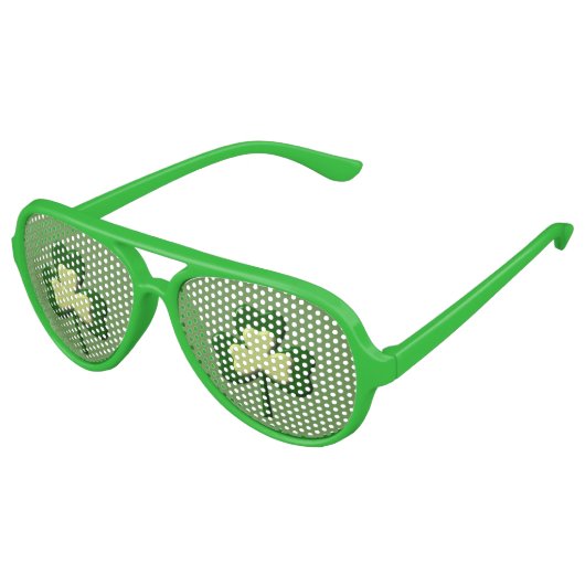 Kleeblatt St. Patrick's Day Sonnenbrille (Schrägansicht)