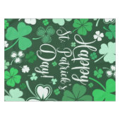 Kleeblatt St. Patrick's Day Tischdecke (Vorderseite (Horizontal))