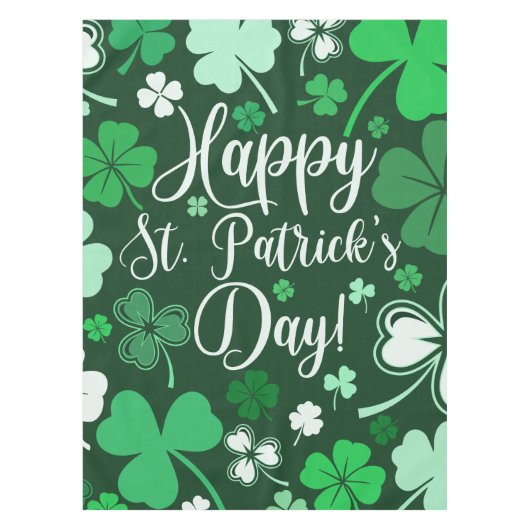 Kleeblatt St. Patrick's Day Tischdecke (Vorderseite)