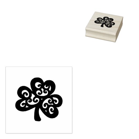 Kleeblatt St. Patrick's Day Wood Block Gummistempel (Stempel)