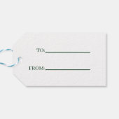 Kleeblatt St Patrick's Geschenkanhänger (Rückseite Horizontal)