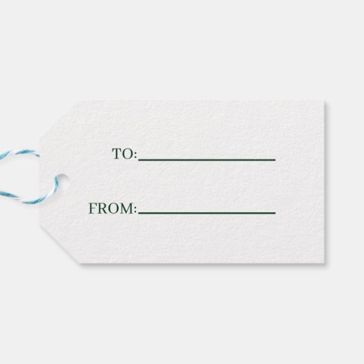 Kleeblatt St Patrick's Geschenkanhänger (Rückseite Horizontal)