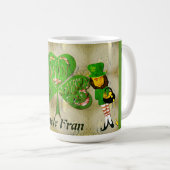 Kleeblatt St. Patrick's Leprechaun Tasse (VorderseiteRechts)