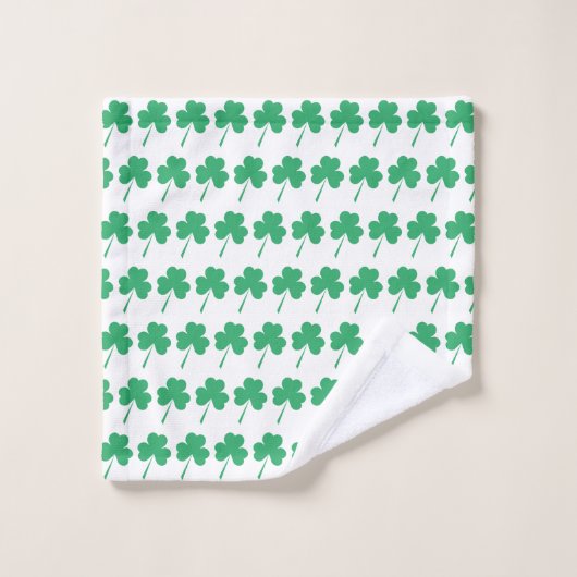 KLEEBLATT St Patrick's Personalisiert Scripture GR Badhandtuch Set (Waschlappen)