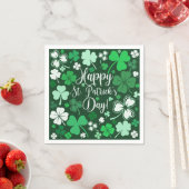 Kleeblatt St Patrick's Serviette (Beispiel)