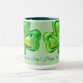 Kleeblatt-St.-Patricks-Tag-Tasse Tasse (Zentrum)