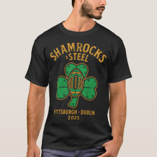 Kleeblatt & Stahl: Pittsburgh x Dublin 2025 T-Shirt