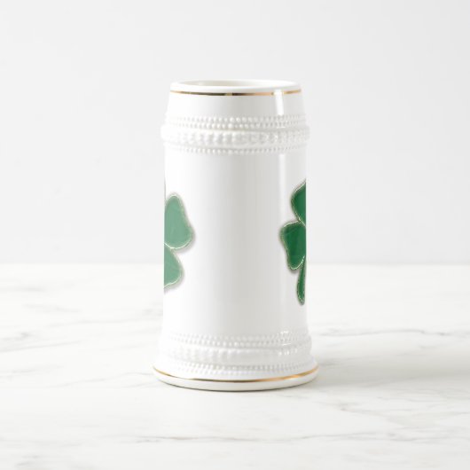 Kleeblatt Stein Tasse (Mittel)