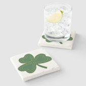 Kleeblatt Stone Untersetzer (Seitenansicht)