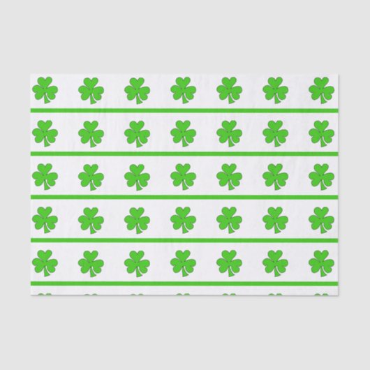 Kleeblatt Streifen Seidenpapier (Vorderseite)