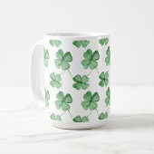 Kleeblatt Tasse für den St. Patrick's Day (Vorderseite Links)