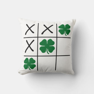 Kleeblatt Tic Tac Toe Kissen