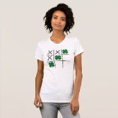 Kleeblatt Tic Tac Toe T-Shirt (Vorne ganz)