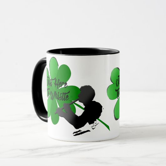 Kleeblatt Tin Whistle Tasse (Vorderseite Links)