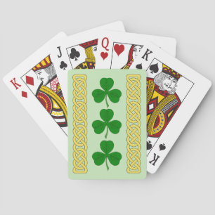 Kleeblatt Trio und Knüpfarbeit Bands Spielkarten