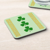 Kleeblatt Trio und Knüpfarbeit Bands Untersetzer (Linke Seite)