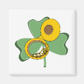 Kleeblatt Tuba Magnet (Vorne)