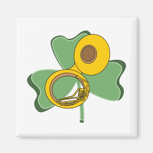 Kleeblatt Tuba Magnet (Vorne)