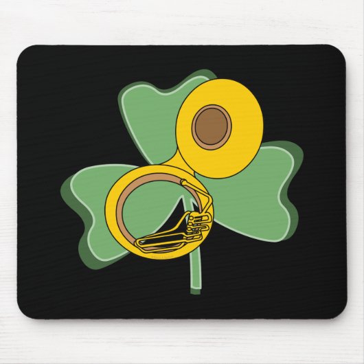 Kleeblatt Tuba Mousepad (Vorne)
