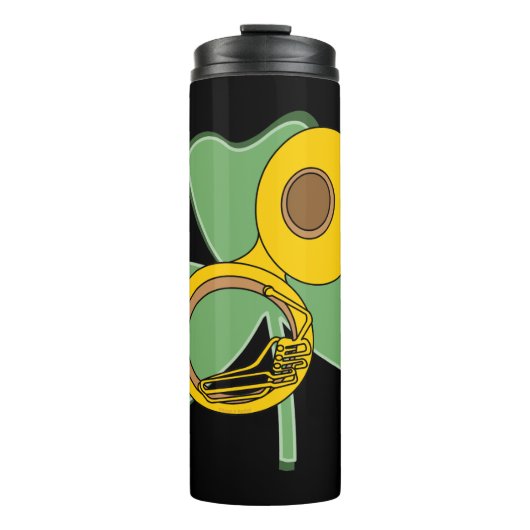 Kleeblatt Tuba Thermosbecher (Vorderseite)