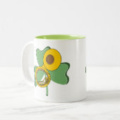 Kleeblatt Tuba Zweifarbige Tasse (Vorderseite Links)